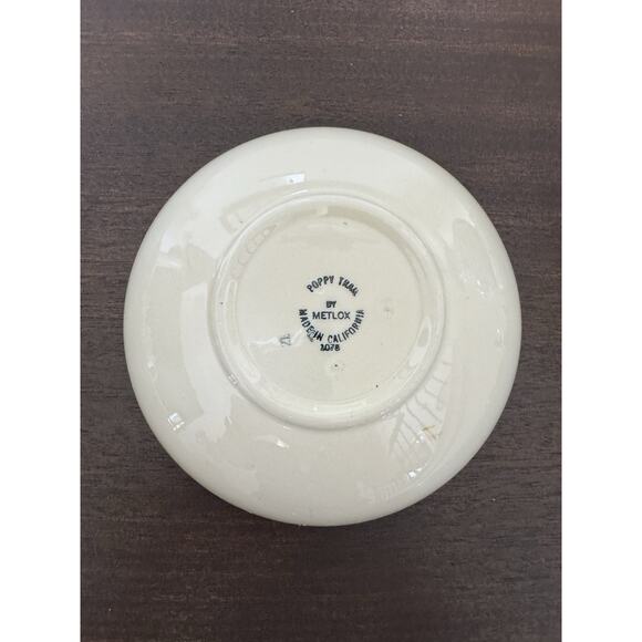 Poppy Trail By Metlox Salad Soup Bowl Made in California Vtg Strawberry Floral - Picture 15 of 16